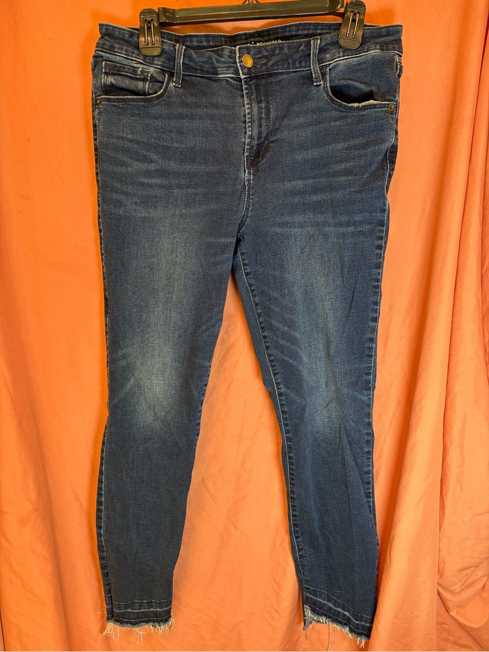 Old Navy Rockstar Skinny Jeans Midrise Dark Wash Women’s 14